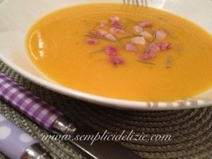 Vellutata di Zucca con Dadolata di Pancetta Affumicata❤