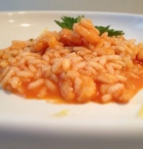 Risotto Ricotta e gamberetti