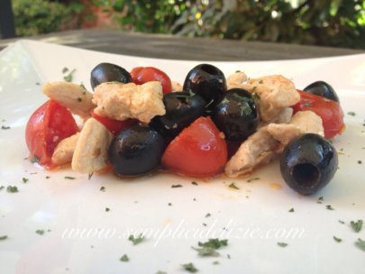 Straccetti di Tacchino, pomodorini e olive