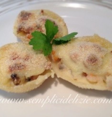 Conchiglioni di Cernia Gratinati
