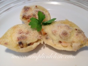 Conchiglioni di Cernia Gratinati
