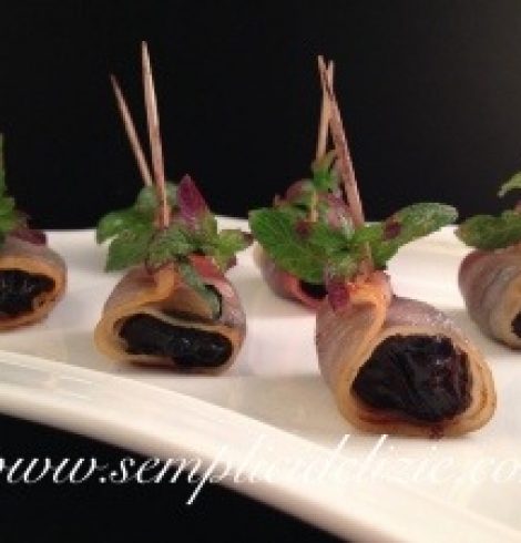 Involtini di Prugne e Pancetta Affumicata