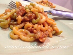 Gramigna con la Salsiccia