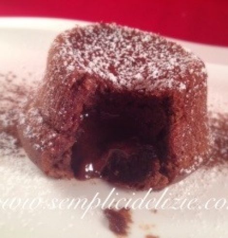 Muffin con Cuore di Cioccolato Fondente
