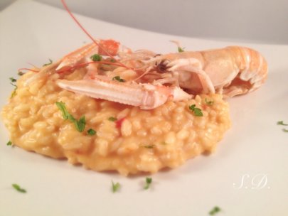 Riso alla Crema di Scampi ❤️