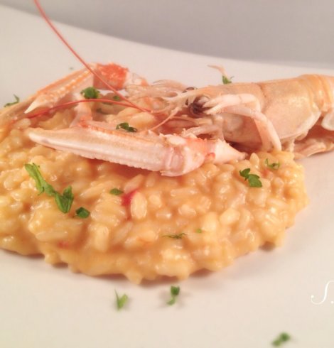 Riso alla Crema di Scampi ❤️