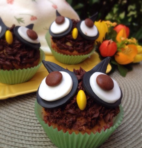 Gufo Muffin o Cupcake