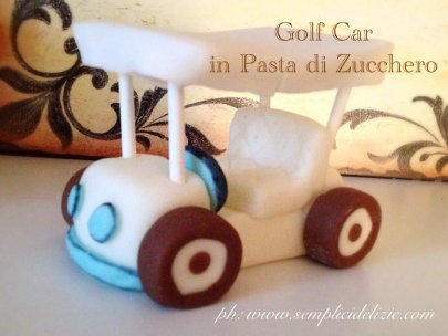 Golf Car in Pasta di Zucchero