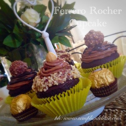 Ferrero Rocher Cupcake con Nutella Buttercream ❤️