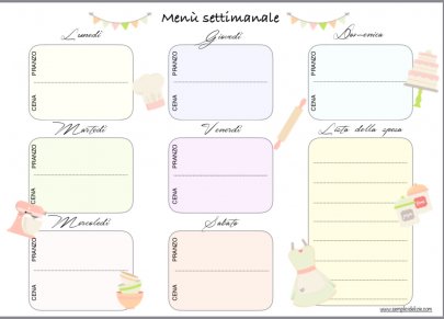 Menù Settimanale