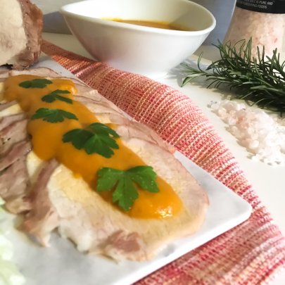 Arrosto con Crema di Verdure