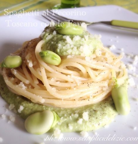 Spaghetti al Pecorino Toscano con le Fave ❤️